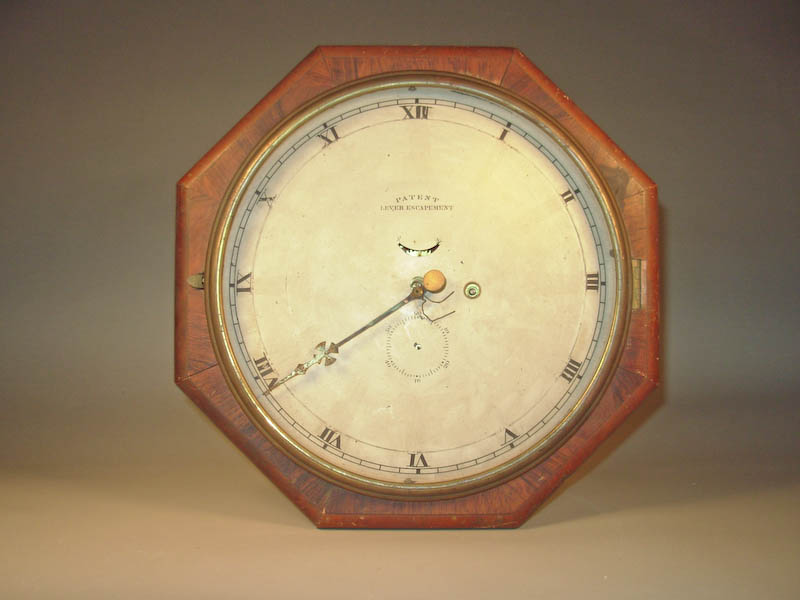 Clock with wooden frame