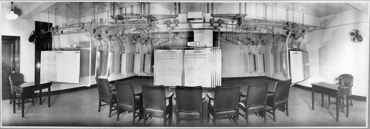 DuPont chart room monorail system