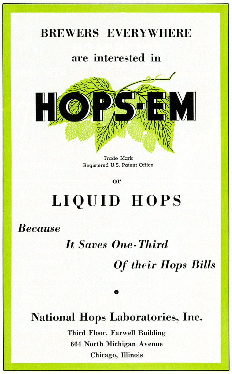 Beer ad for Hops-Em