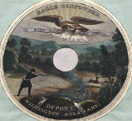 DuPont eagle gunpowder label