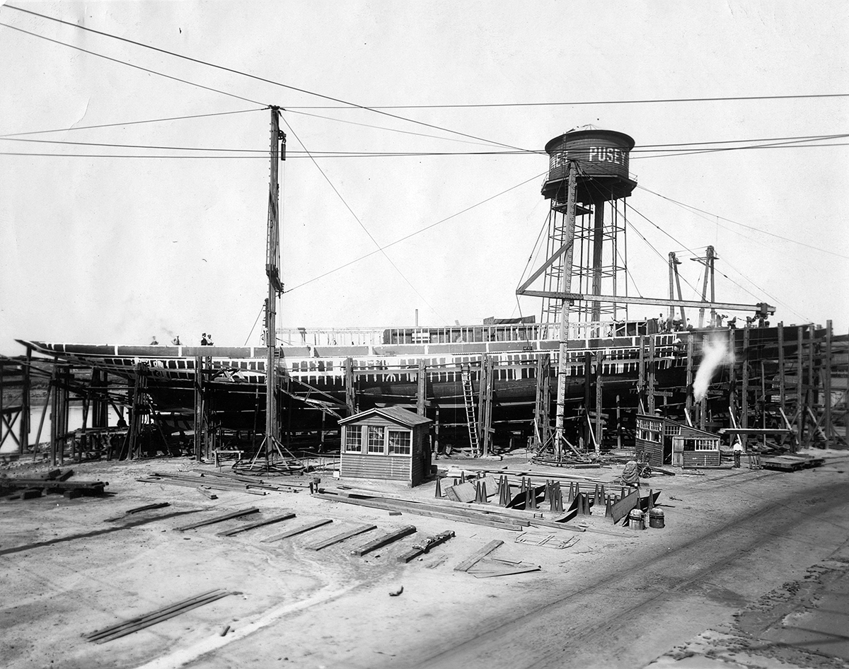 Shipyard construction of the Lydonia