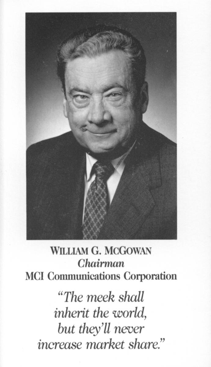 McGowan's funeral card