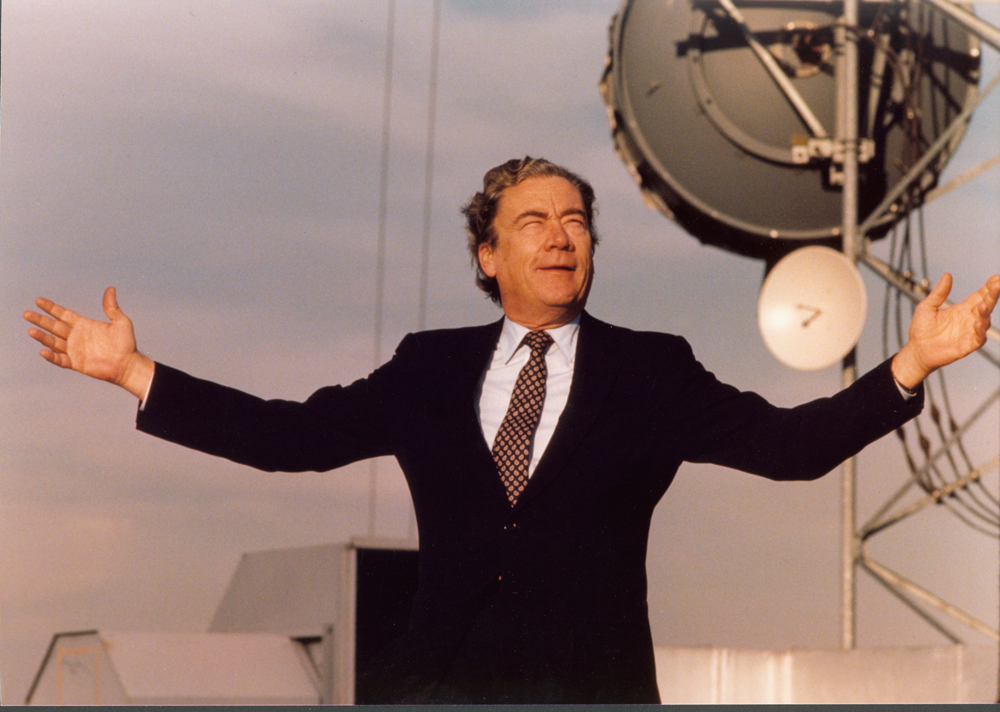 William G. McGowan on Top of Microwave Tower