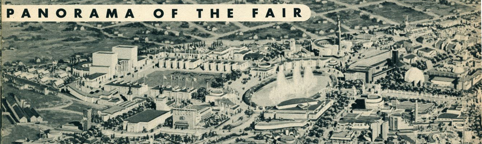 Aerial view of the 1939 World's Fair