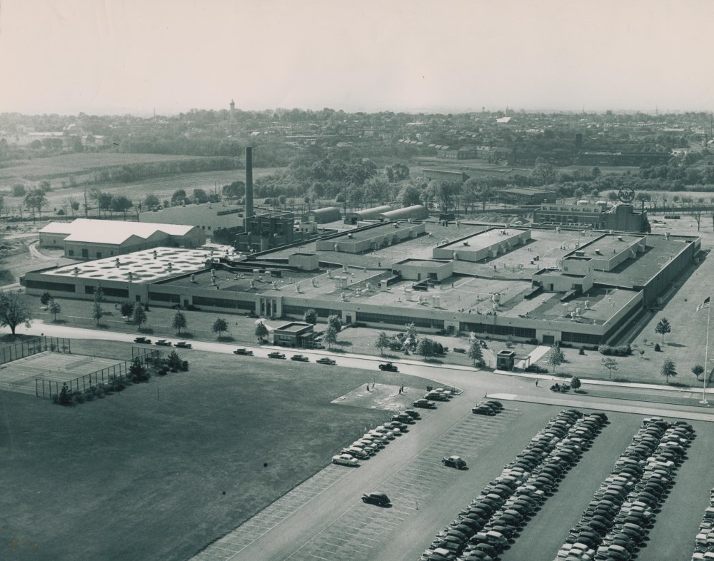 Large factory plant
