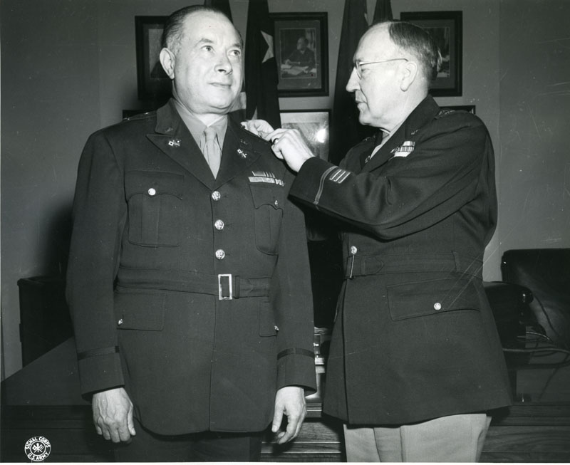 Sarnoff receives his promotion