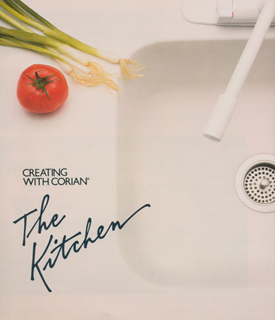 "Creating With Corian: The Kitchen" promotional matieral