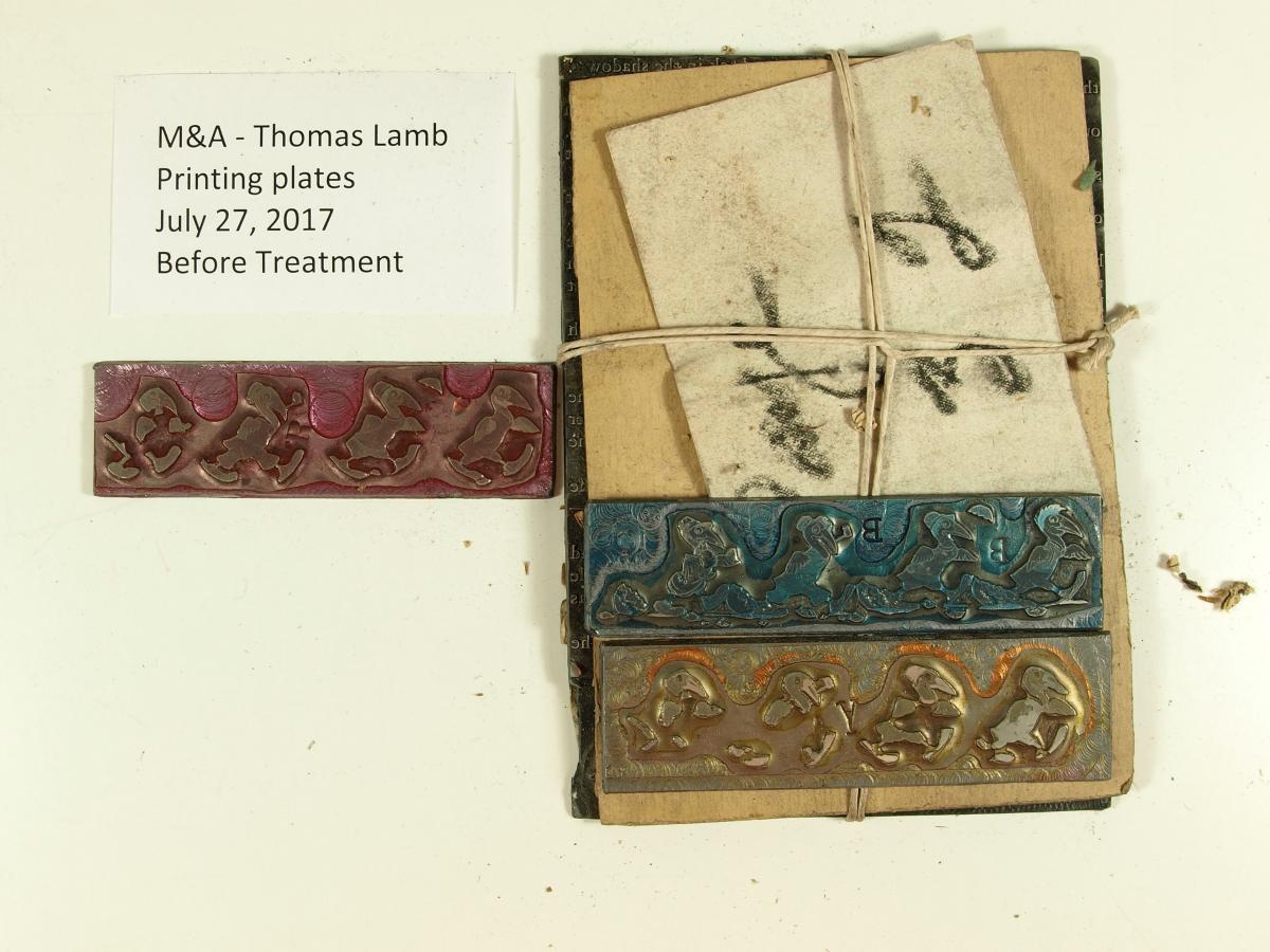 The printed plates used for Lamb's illustrations.