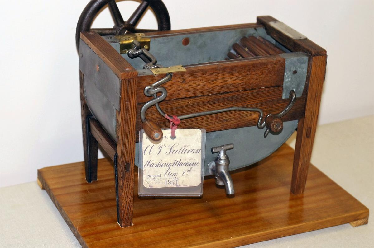 Patent model for washing machine.