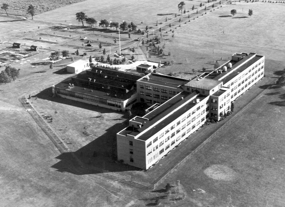 Lab building, aerial shot