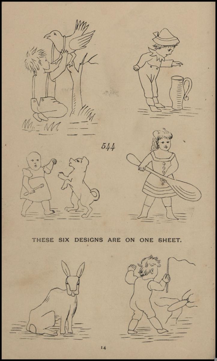 Patterns, Briggs & Co.'s Patent Transferring Papers, Patented for the United States of America, ca. 1880