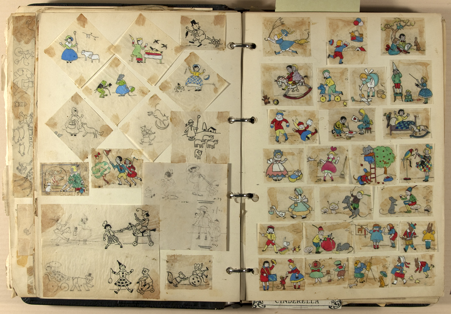 Thomas Lamb's scrapbook of Kiddyland cartoons