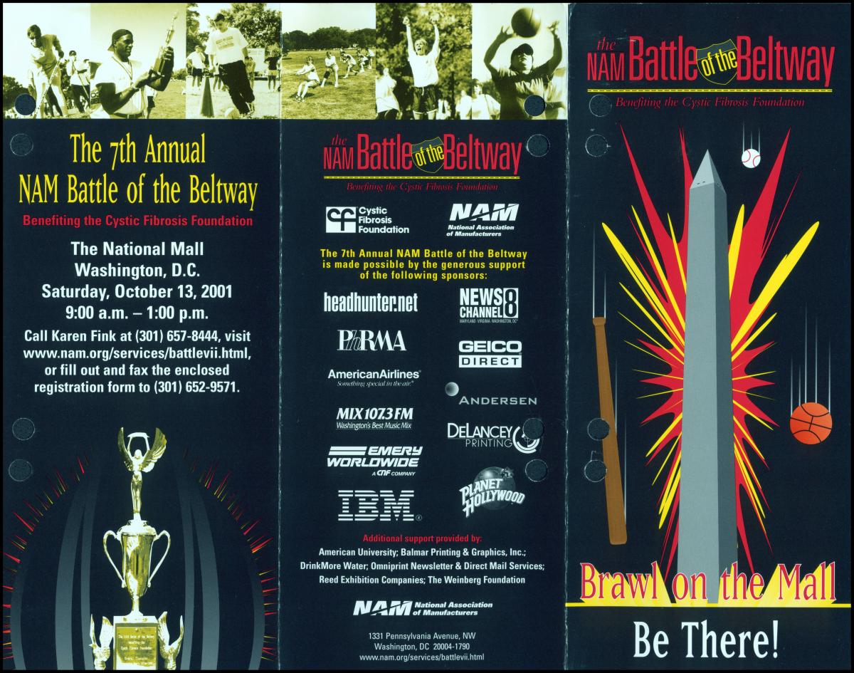 The flyer for the 2001 battle.