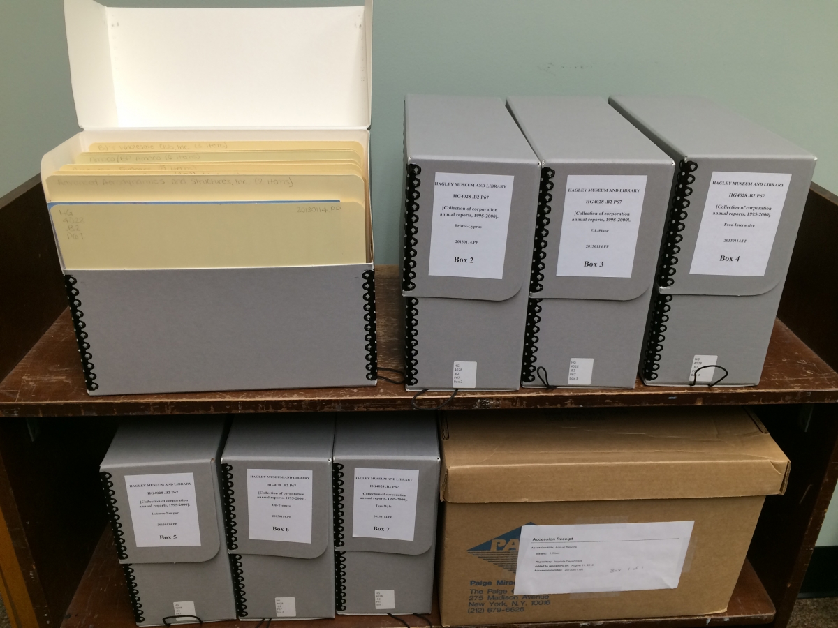 Boxes containing the Peter Popper papers