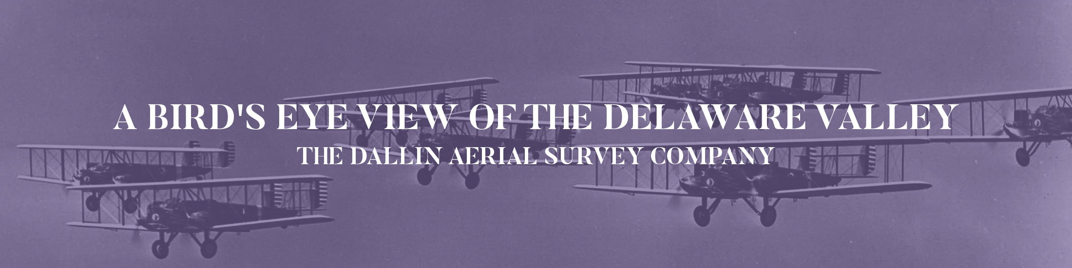 Dallin aerial survey of airplanes in formation