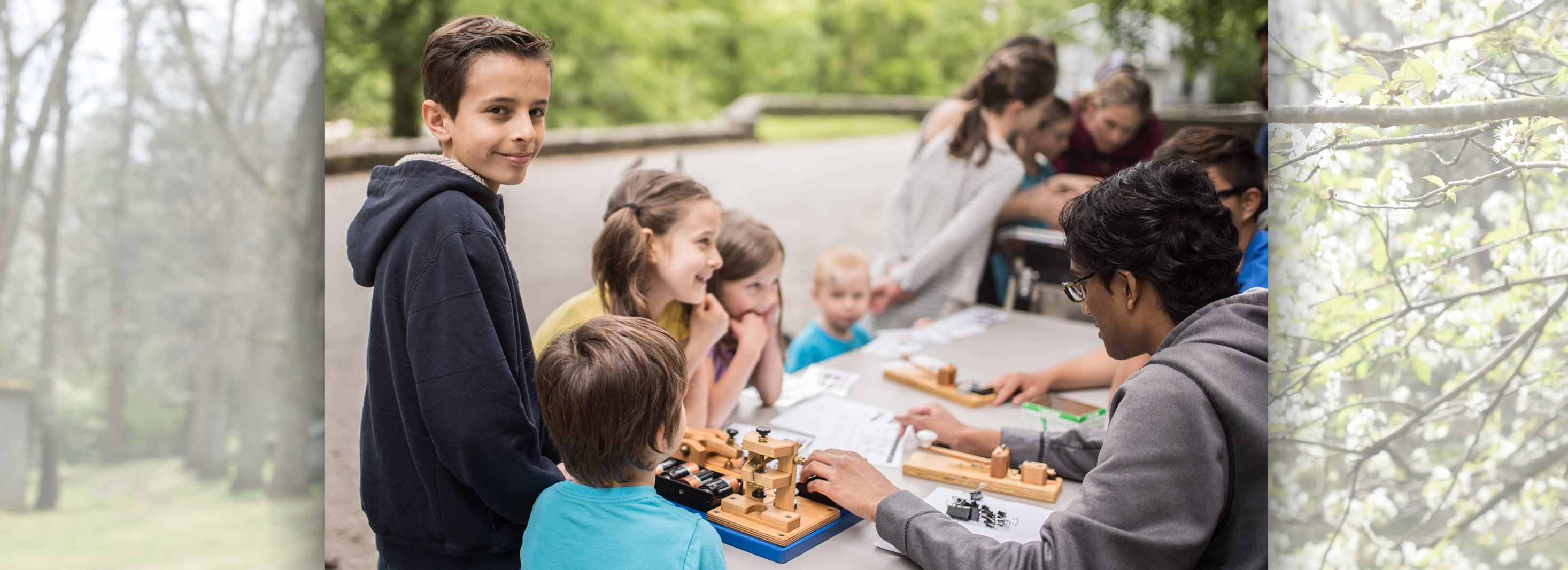 Children enjoying an activity at Hagley