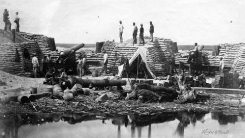 One of the forty images from Fort Wagner in the Hagley Digital Archives
