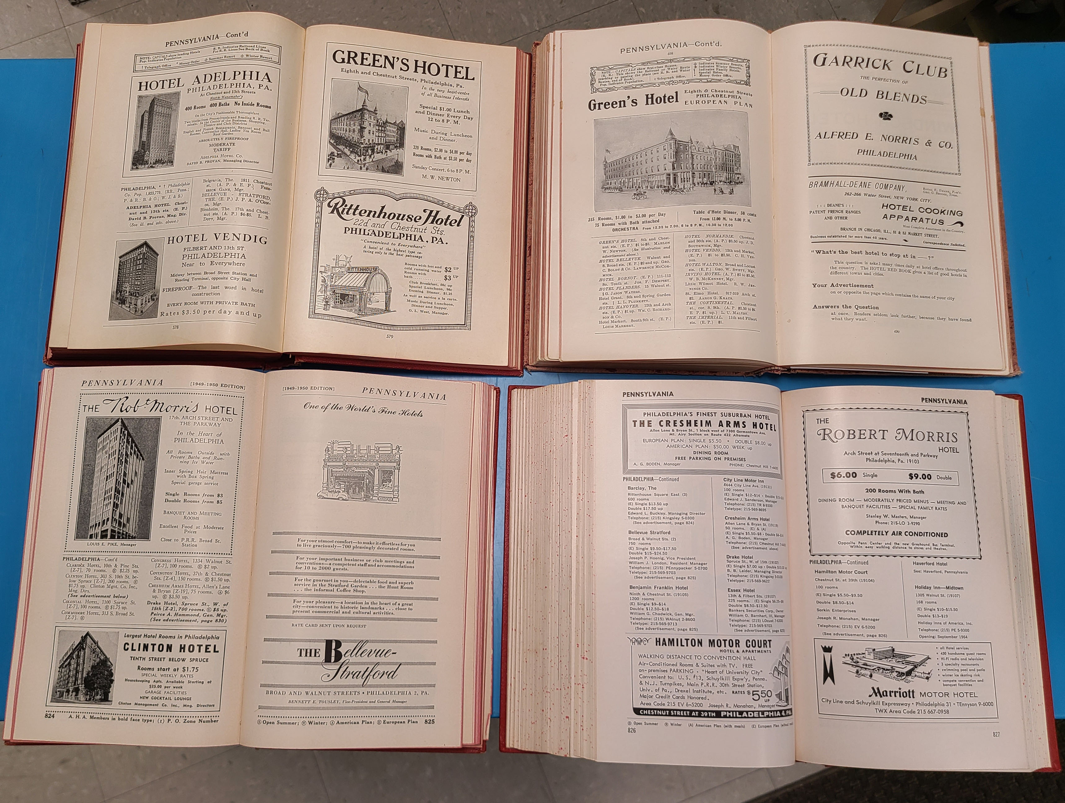 Pages from Hotel Red Books