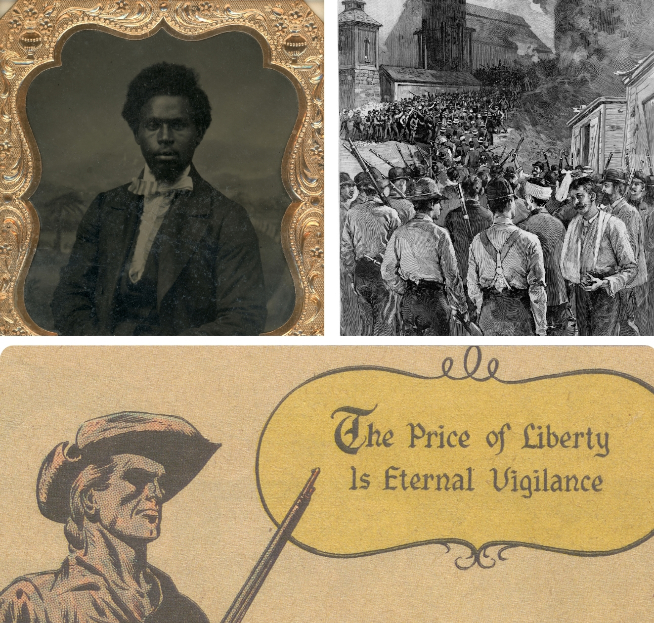 Collage of library objects