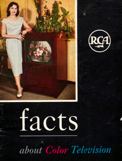 Cover of brochure titles Facts about Color Television, RCA