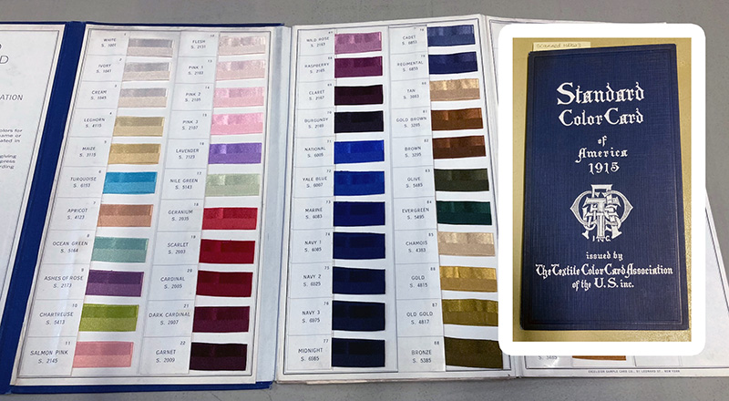 Textile Color Card Association color chart, 1915. Accession 2188, Inter-Society Color Council records.