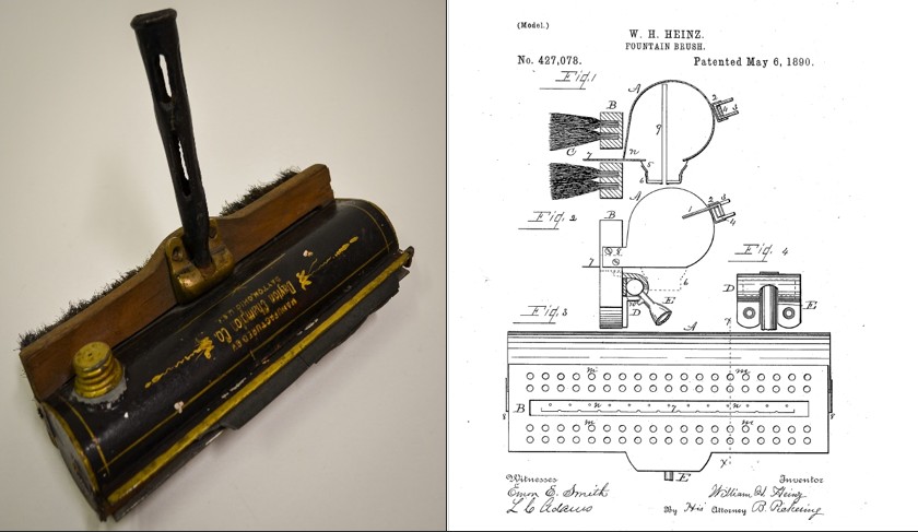 Fountain Brush invented by William H. Heinz of Dayton, OH