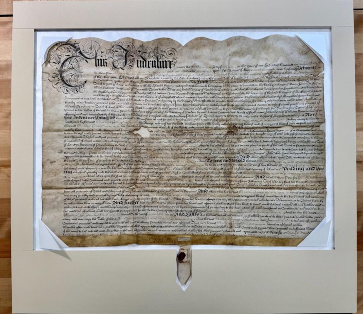 Land document in new enclosure after conservation