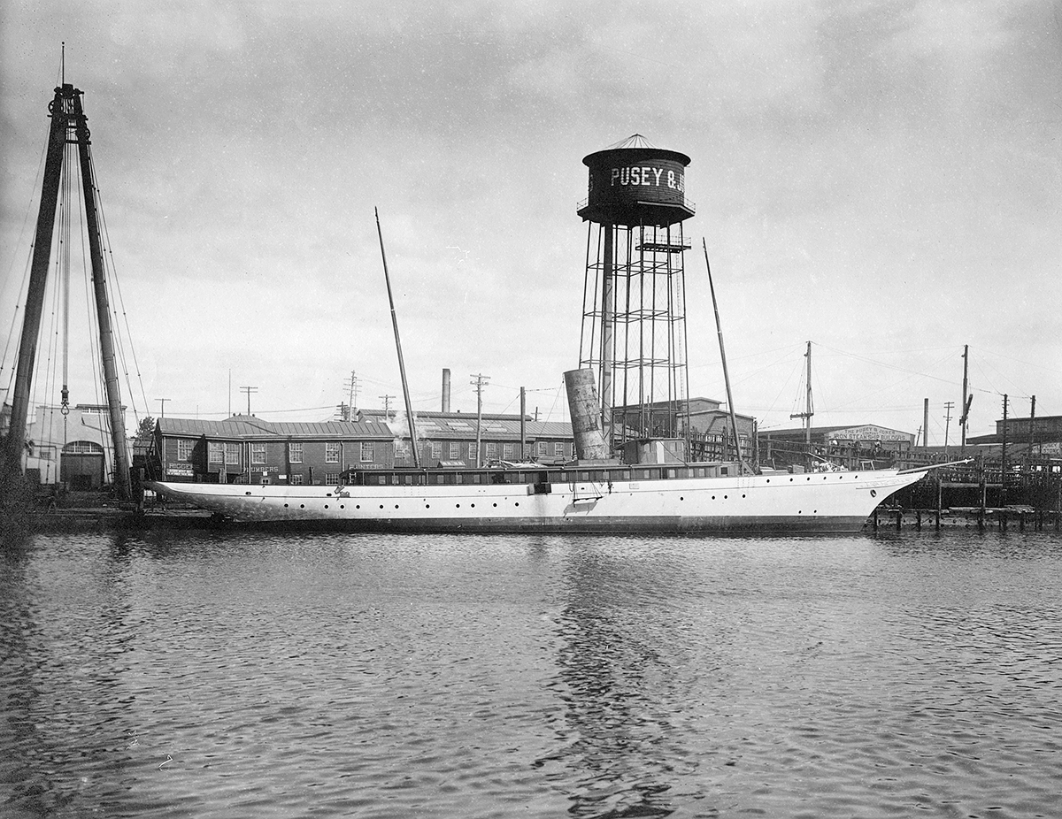 Yacht in water