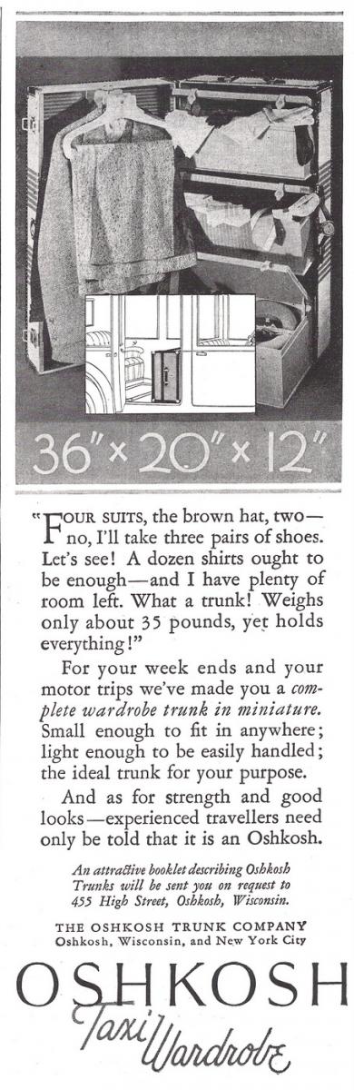 1926 trunk ad