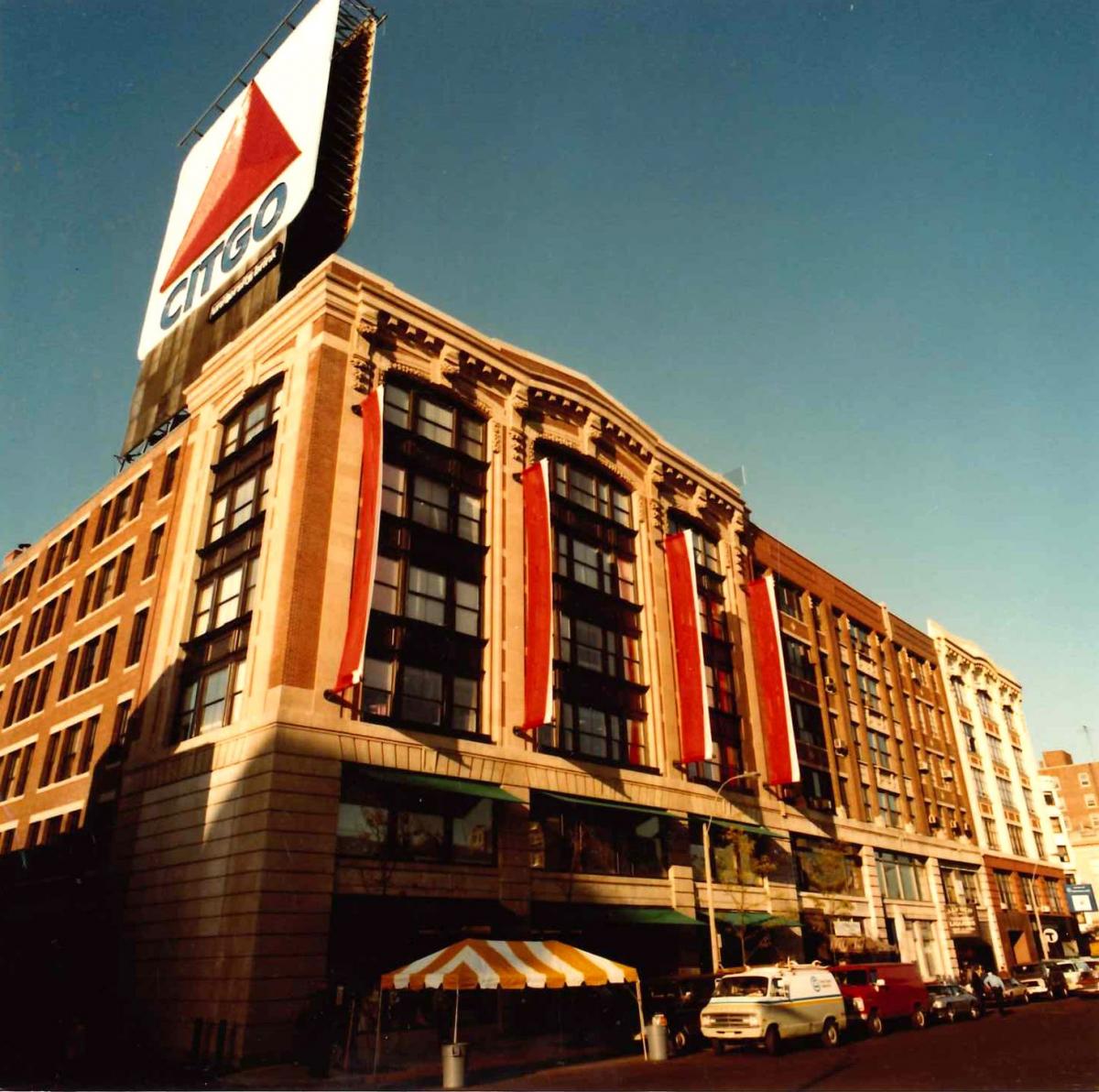 The Boston University Bookstore building with the iconic Citgo sign on the roof.