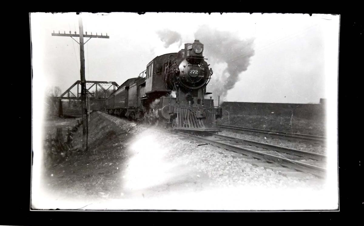 Pennsylvania Railroad locomotive #272, around the turn of the century
