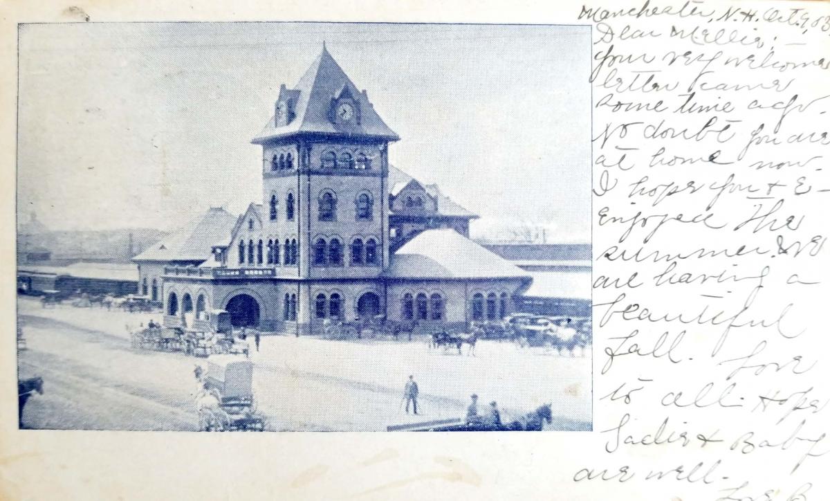 A photo of Manchester Union Station, around the turn of the century. 