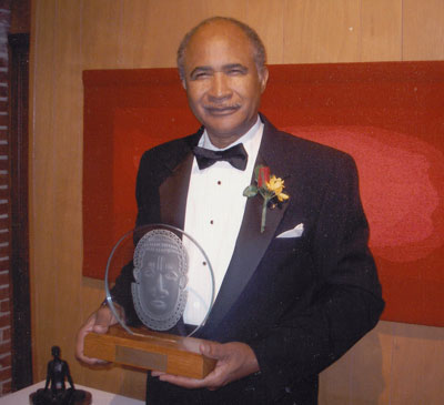 Dr. Wesley Memeger, Jr. receiving the Christie Award in 2007