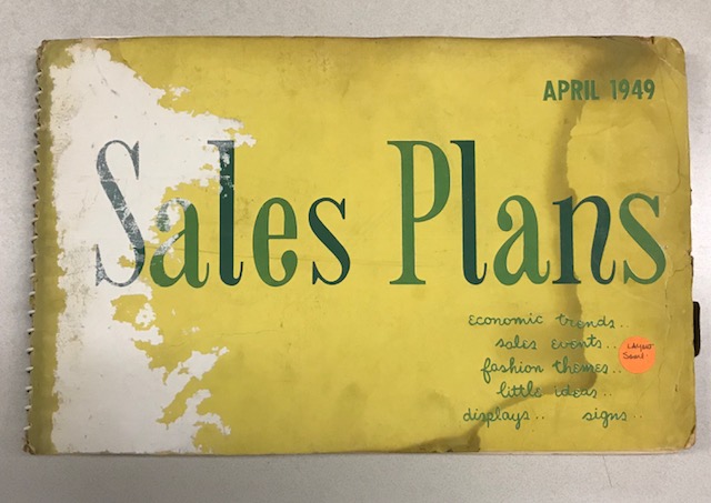Sales Plans book from April 1949