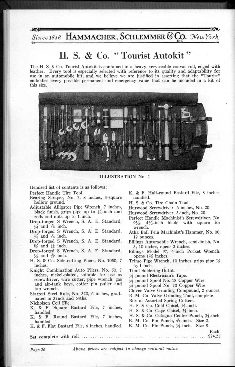 Hammacher, Schlemmer & Co. Tools, Hardware and Supplies. Catalogue No. 565