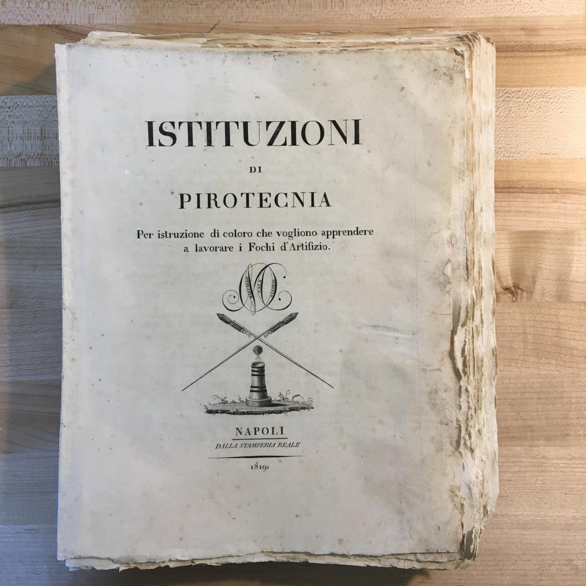 Photo. Istituzioni di Pirotecnia 