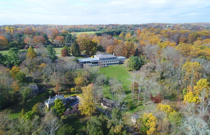 Hagley Library Drone Image