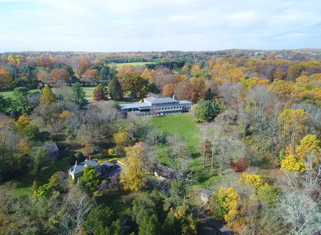 Hagley Library Drone Image