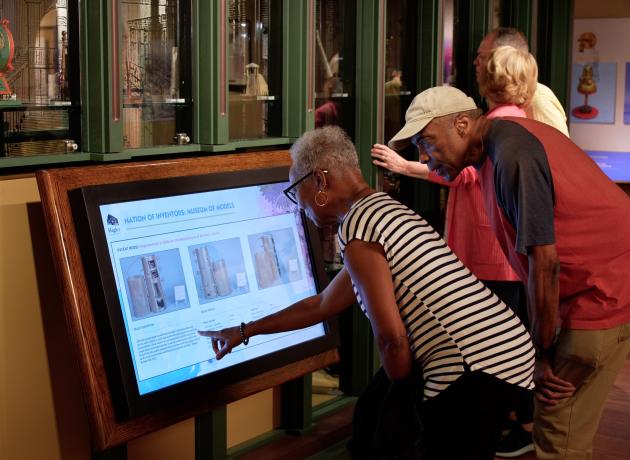 Nation of Inventors-Guests Using Touchscreen