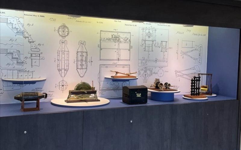 Display Case-Artifacts of Invention Following First Day of Installation (2)-Credit Hagley Museum and Library-web860.jpg