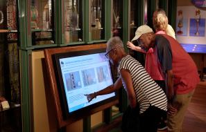 Nation of Inventors-Guests Using Touchscreen