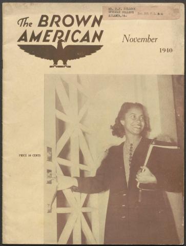 Cover of a November 1940 issue of The Brown American.