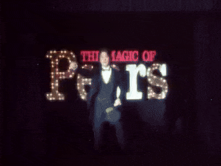 Intro to a magic-themed sponsored film about canned pears