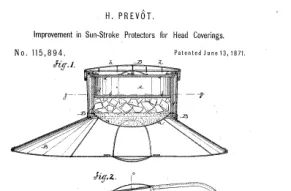 A patent for Improvements in Sun-Stroke Prevention.