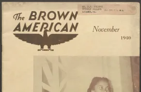 Cover of a November 1940 issue of The Brown American.