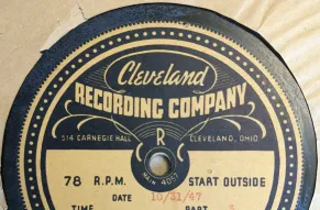 Record from the Cleveland Recording Company for the 'Ghosts of Mac-O-Chee' episode of the Ohio Story.