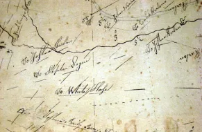 Detail of 1795 map