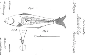 Toy Fish, Patent #84,628, Robert Hunter, December 1, 1868. 