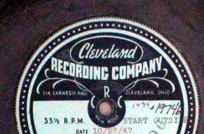 Ohio Story acetate record label