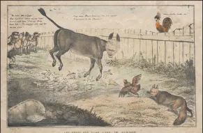 Political cartoon featuring Andrew Jackson